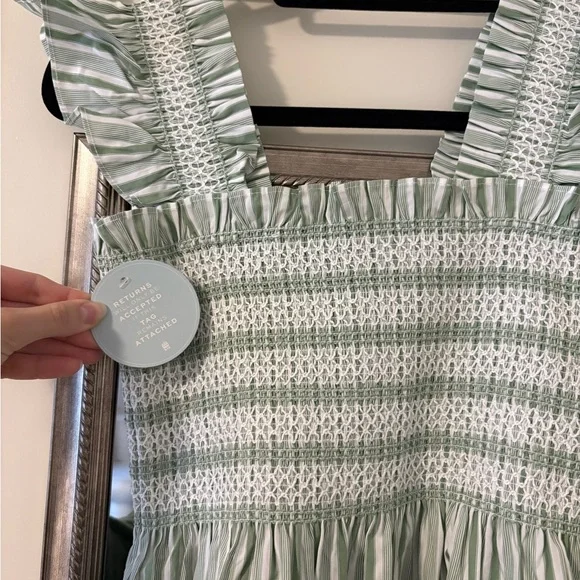 Hill House Home The Ellie Nap Dress in Apple Green Stripe, NEW WITH TAGS💚 - Picture 6 of 7